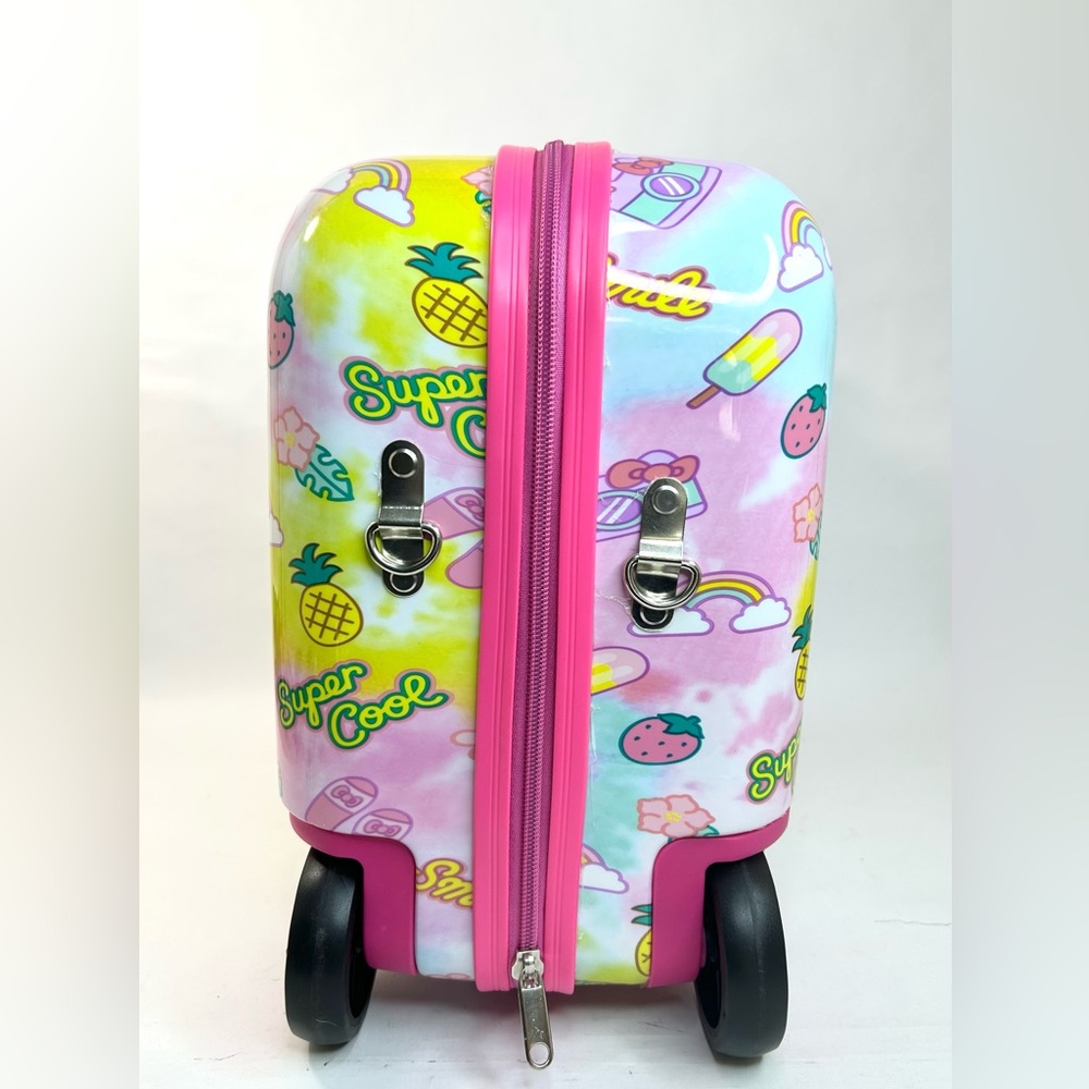 Hello Kitty Ride-On 18" Hard Shell Suitcase/ Tow-Along Toddler Luggage W/Wheels - Picture 5 of 12